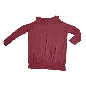 💥5/$10💥Express Maroon Cold Shoulder Tunic Size XL